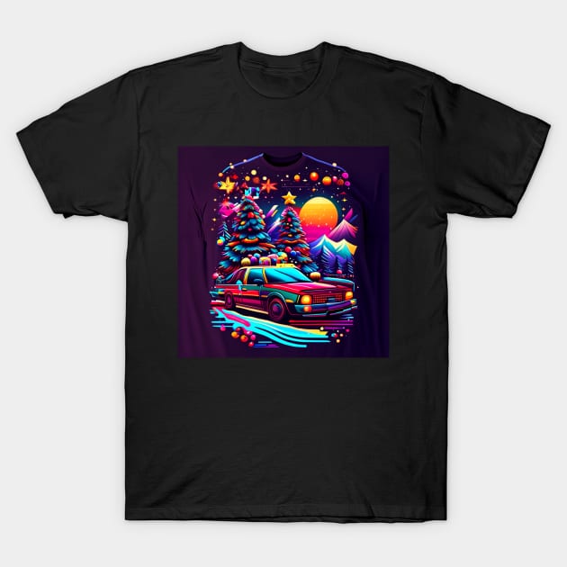 Christmas Car Ride T-Shirt by jeogo